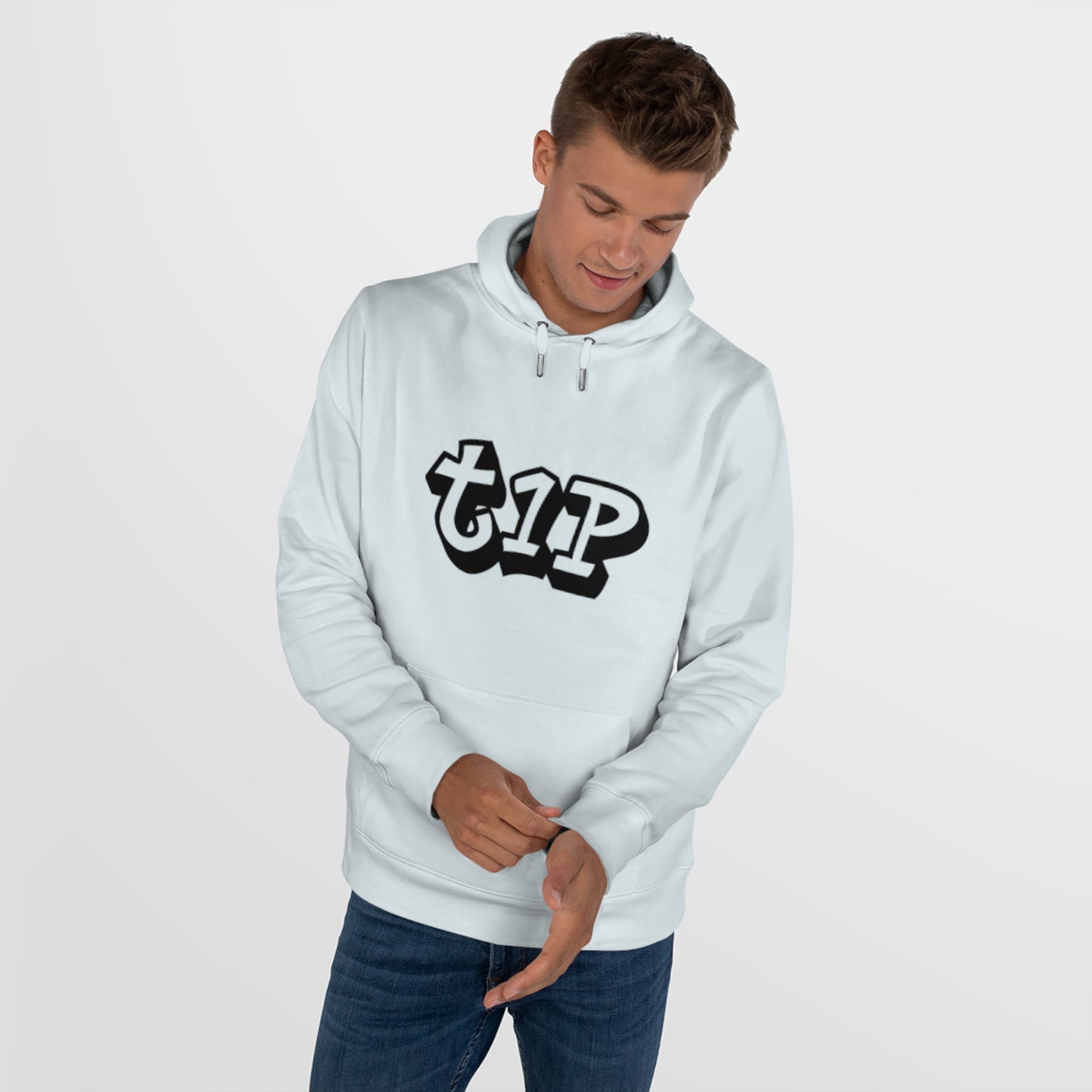 Stylish King Typography Hooded Sweatshirt for Trendy Streetwear, Gift for Him, Casual Style, Unique Graphic Hoodie, Cool Urban Fashion