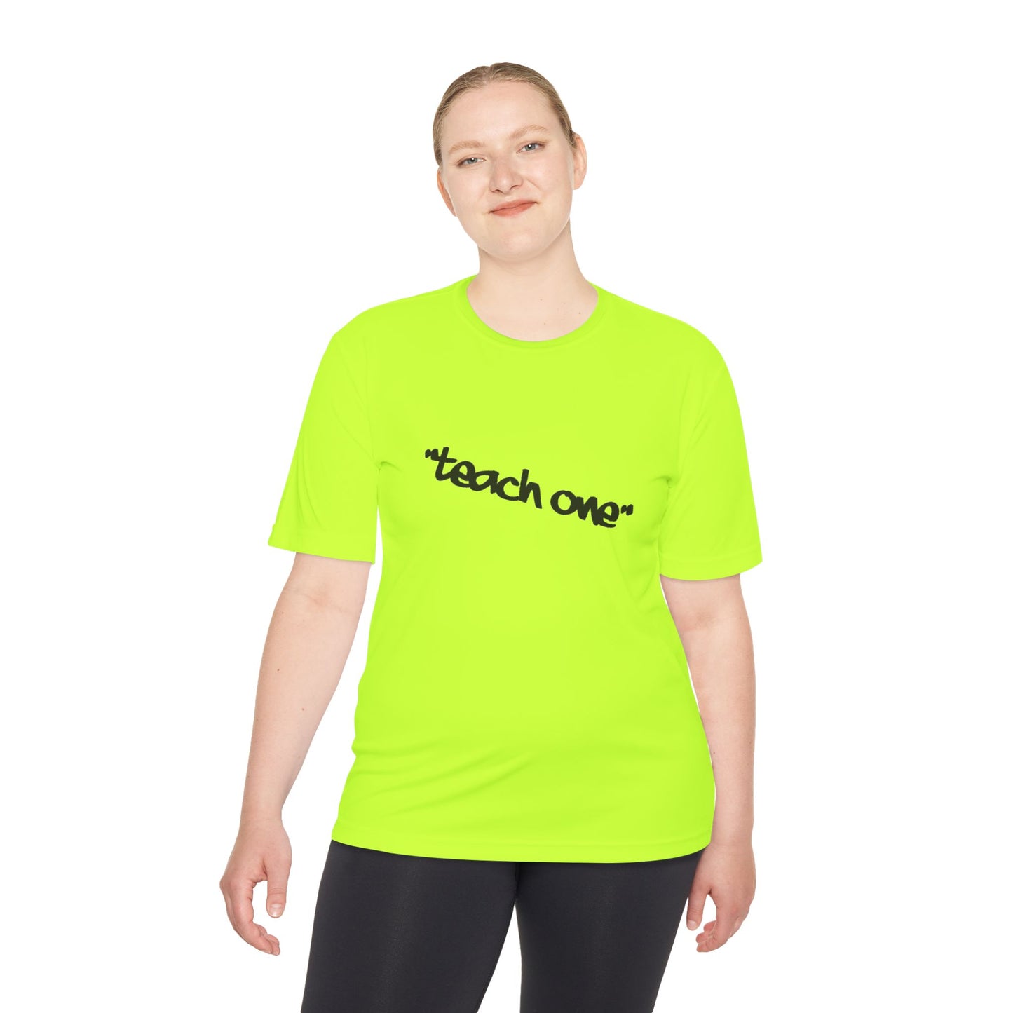 Unisex Moisture Wicking Tee - 'Teach One' Activewear, Fitness Shirt, Gift for Teachers, Athletes, Casual Wear, Workout Top