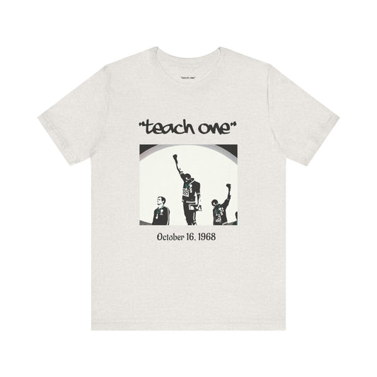 Empowerment Graphic Tee, Unisex Jersey Short Sleeve Shirt, Motivational T-Shirt, Gifts for Activists, Teach One Tee, Retro Style Shirt