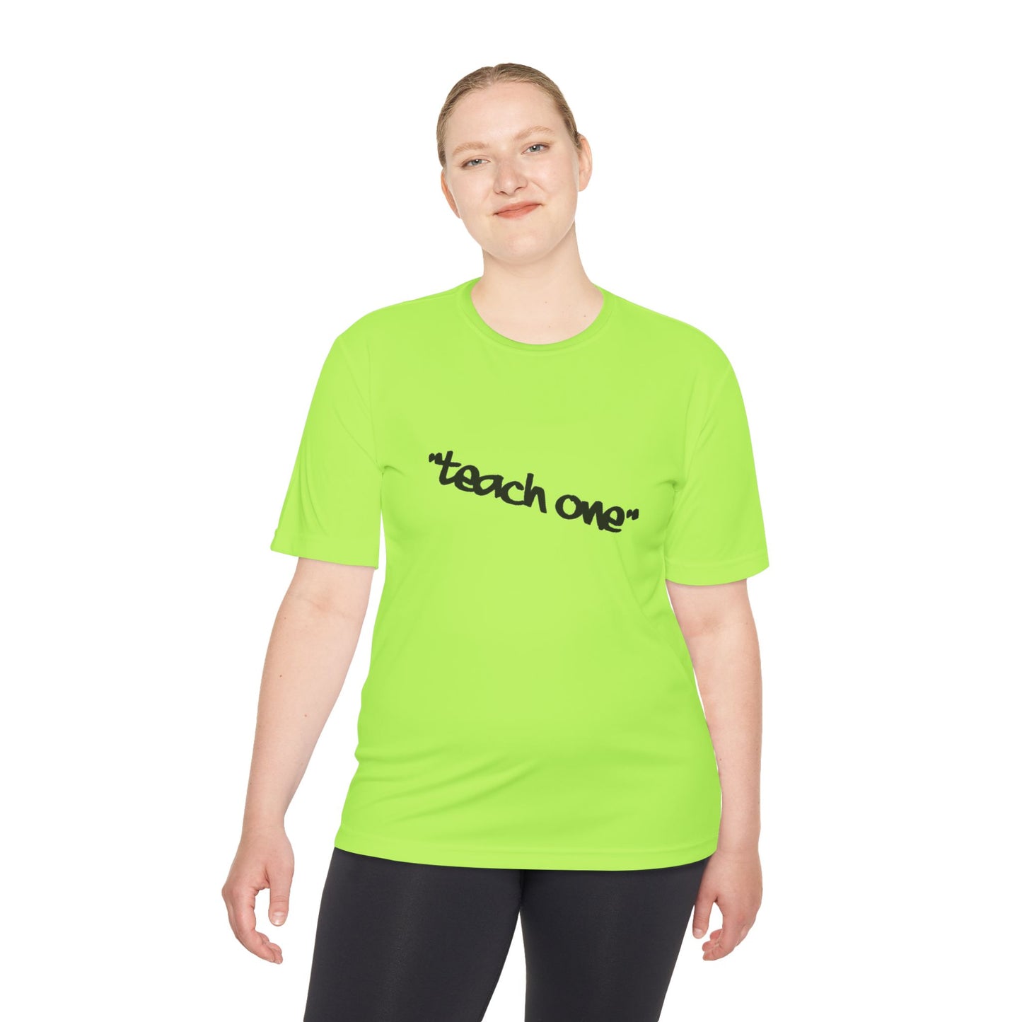 Unisex Moisture Wicking Tee - 'Teach One' Activewear, Fitness Shirt, Gift for Teachers, Athletes, Casual Wear, Workout Top