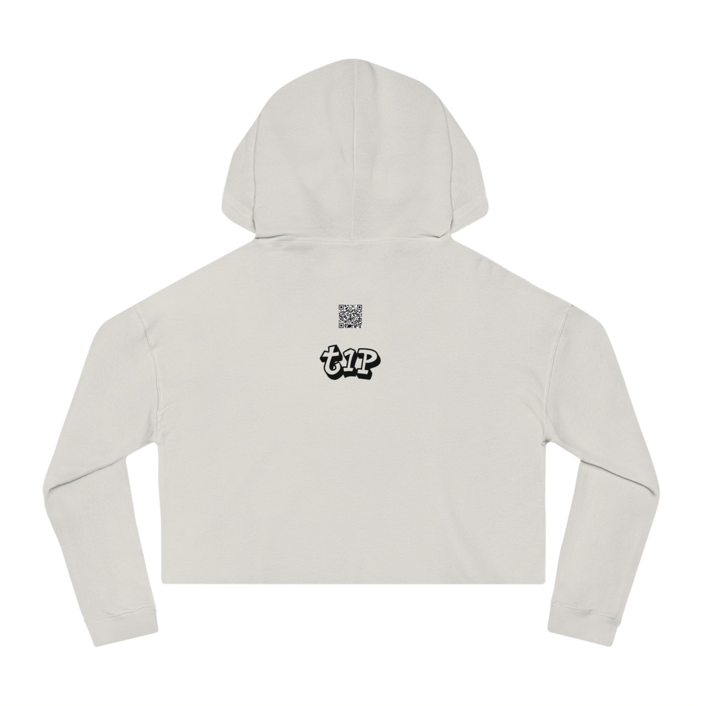 Cropped Hooded Sweatshirt - Teach One, Trendy Hoodie, Casual Wear, Gift for Her, Streetwear, Comfortable Outfit