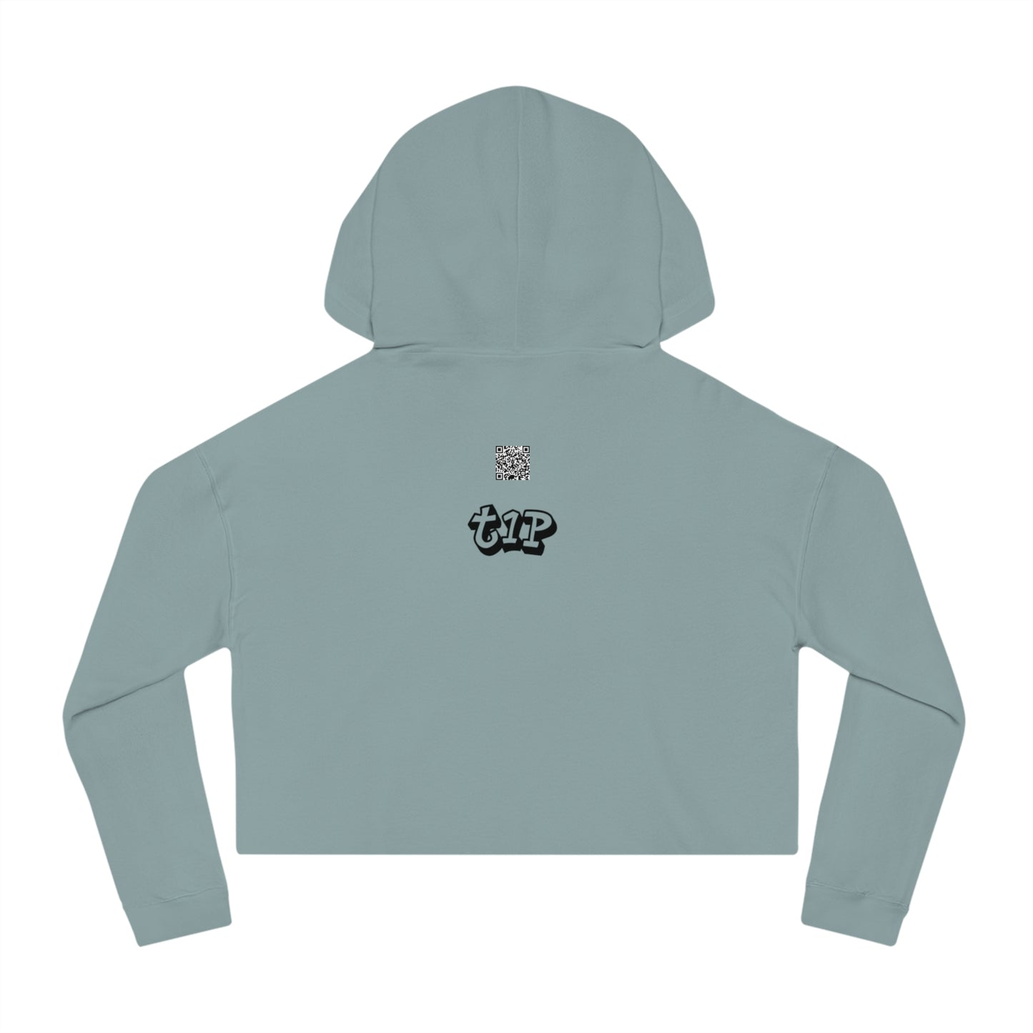 Cropped Hooded Sweatshirt - Teach One, Trendy Hoodie, Casual Wear, Gift for Her, Streetwear, Comfortable Outfit