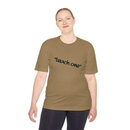 Unisex Moisture Wicking Tee - 'Teach One' Activewear, Fitness Shirt, Gift for Teachers, Athletes, Casual Wear, Workout Top