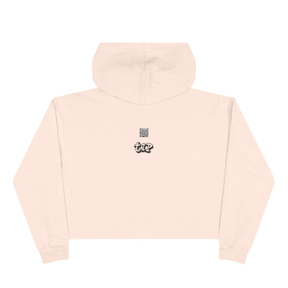 Urban Chic Crop Hoodie with Graphic Print, Trendy Streetwear, Gift for Youth, Casual Style, Comfortable Fashion