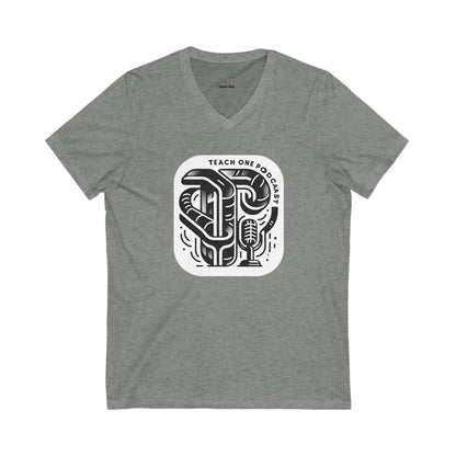 Educational Podcast Tee - Teach One Podcast V-Neck Shirt