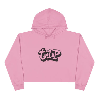 Urban Chic Crop Hoodie with Graphic Print, Trendy Streetwear, Gift for Youth, Casual Style, Comfortable Fashion