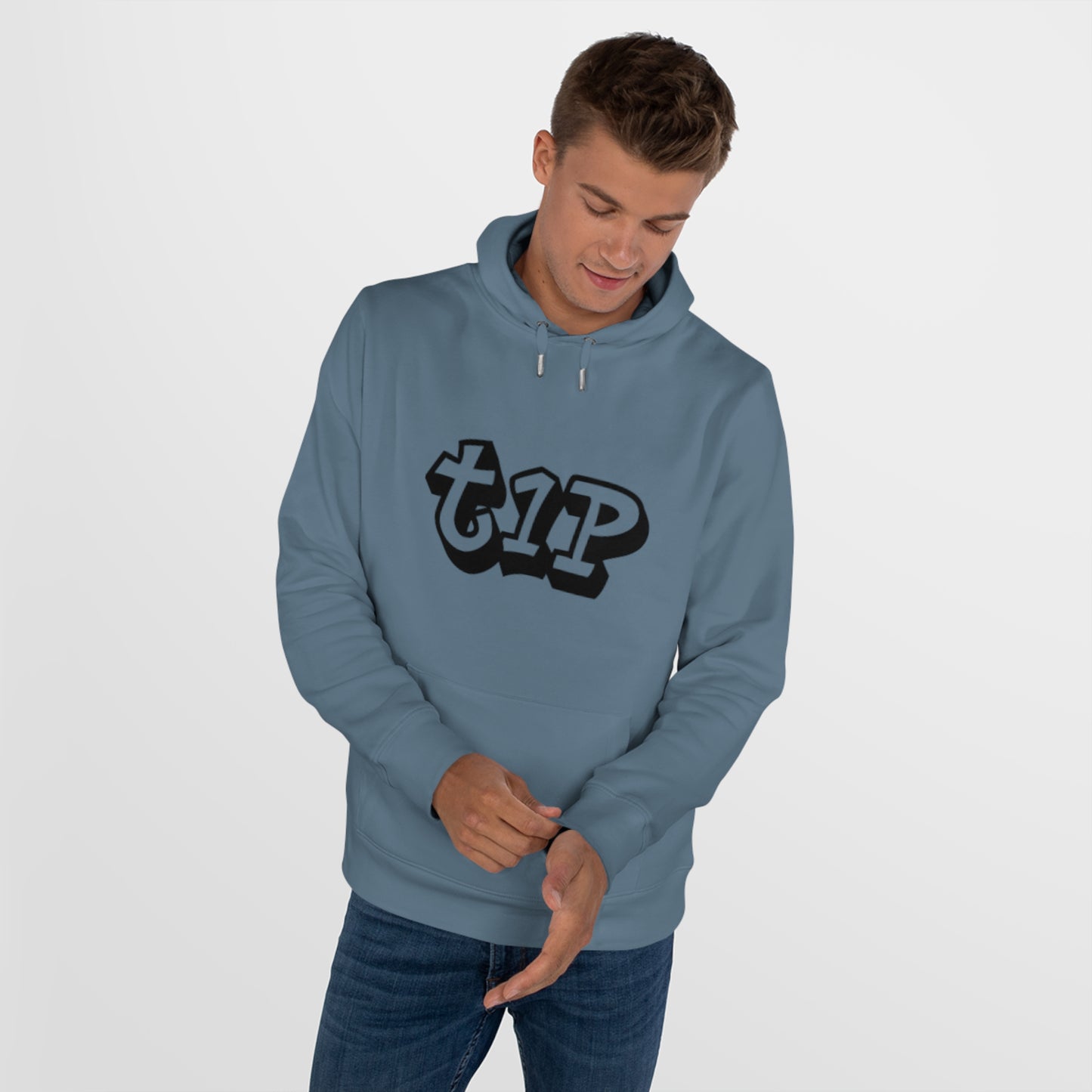 Stylish King Typography Hooded Sweatshirt for Trendy Streetwear, Gift for Him, Casual Style, Unique Graphic Hoodie, Cool Urban Fashion