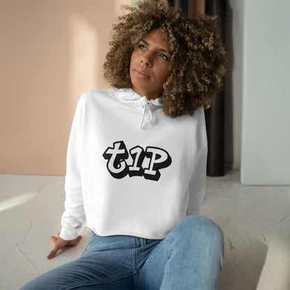 Urban Chic Crop Hoodie with Graphic Print, Trendy Streetwear, Gift for Youth, Casual Style, Comfortable Fashion