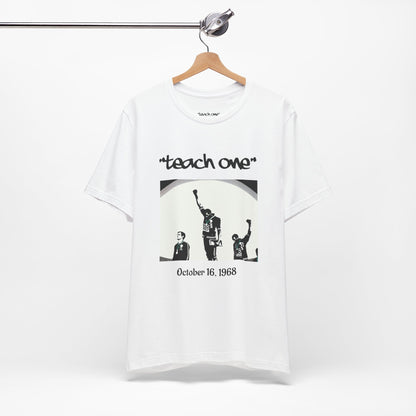 Empowerment Graphic Tee, Unisex Jersey Short Sleeve Shirt, Motivational T-Shirt, Gifts for Activists, Teach One Tee, Retro Style Shirt