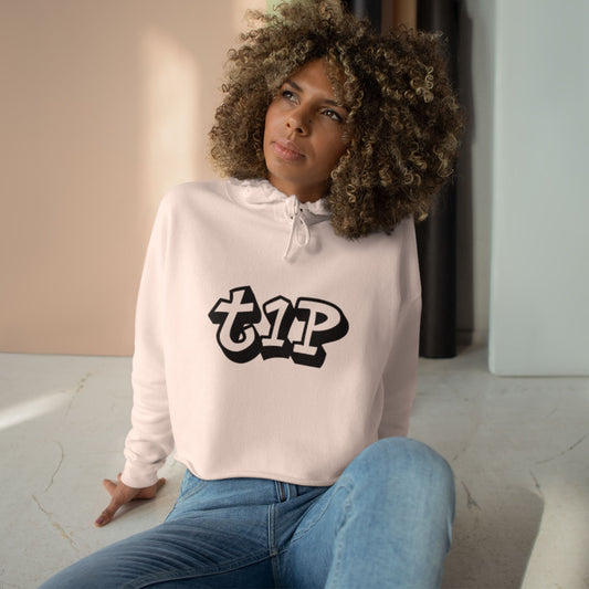 Urban Chic Crop Hoodie with Graphic Print, Trendy Streetwear, Gift for Youth, Casual Style, Comfortable Fashion