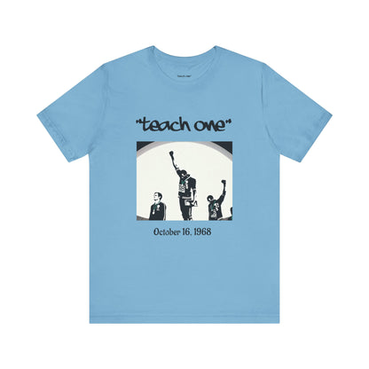 Empowerment Graphic Tee, Unisex Jersey Short Sleeve Shirt, Motivational T-Shirt, Gifts for Activists, Teach One Tee, Retro Style Shirt