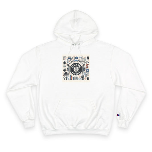 Retro-Inspired Champion Hoodie, Cozy Streetwear, Perfect Gift for Music Lovers, Unisex Casual Wear, Vintage Style Sweatshirt
