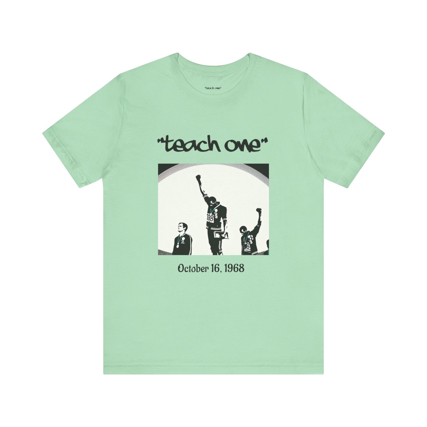 Empowerment Graphic Tee, Unisex Jersey Short Sleeve Shirt, Motivational T-Shirt, Gifts for Activists, Teach One Tee, Retro Style Shirt