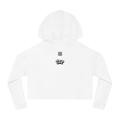 Cropped Hooded Sweatshirt - Teach One, Trendy Hoodie, Casual Wear, Gift for Her, Streetwear, Comfortable Outfit