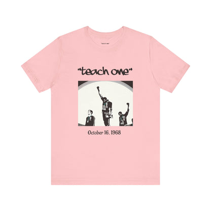 Empowerment Graphic Tee, Unisex Jersey Short Sleeve Shirt, Motivational T-Shirt, Gifts for Activists, Teach One Tee, Retro Style Shirt