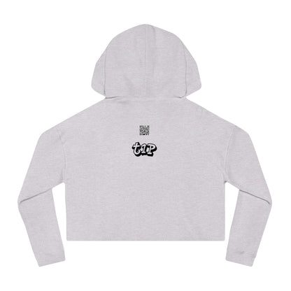 Cropped Hooded Sweatshirt - Teach One, Trendy Hoodie, Casual Wear, Gift for Her, Streetwear, Comfortable Outfit