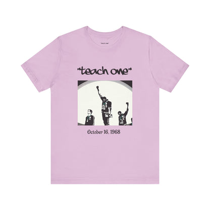Empowerment Graphic Tee, Unisex Jersey Short Sleeve Shirt, Motivational T-Shirt, Gifts for Activists, Teach One Tee, Retro Style Shirt