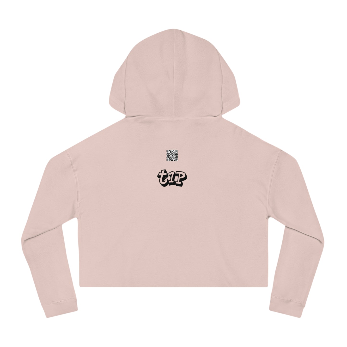 Cropped Hooded Sweatshirt - Teach One, Trendy Hoodie, Casual Wear, Gift for Her, Streetwear, Comfortable Outfit