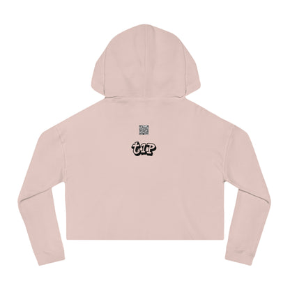 Cropped Hooded Sweatshirt - Teach One, Trendy Hoodie, Casual Wear, Gift for Her, Streetwear, Comfortable Outfit