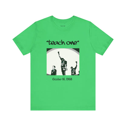 Empowerment Graphic Tee, Unisex Jersey Short Sleeve Shirt, Motivational T-Shirt, Gifts for Activists, Teach One Tee, Retro Style Shirt