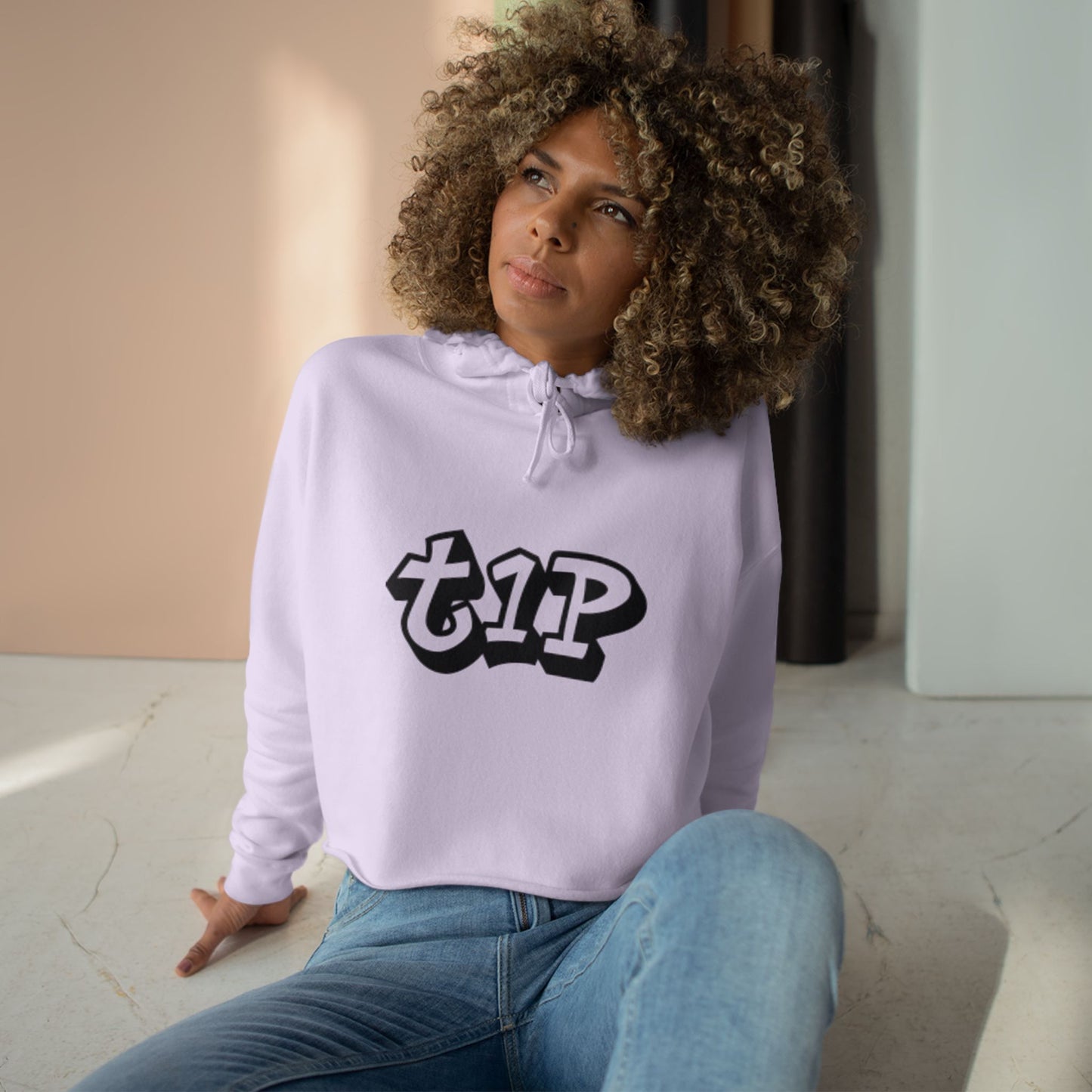 Urban Chic Crop Hoodie with Graphic Print, Trendy Streetwear, Gift for Youth, Casual Style, Comfortable Fashion