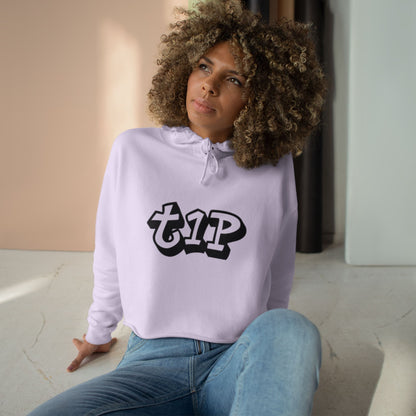 Urban Chic Crop Hoodie with Graphic Print, Trendy Streetwear, Gift for Youth, Casual Style, Comfortable Fashion