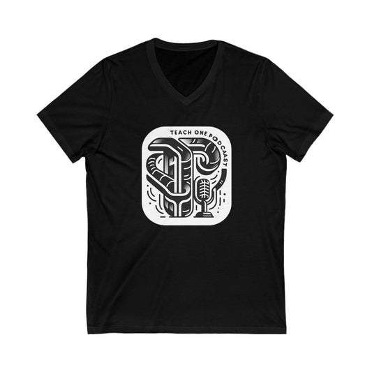 Educational Podcast Tee - Teach One Podcast V-Neck Shirt