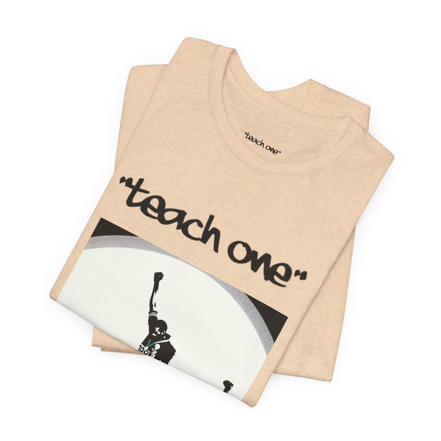Empowerment Graphic Tee, Unisex Jersey Short Sleeve Shirt, Motivational T-Shirt, Gifts for Activists, Teach One Tee, Retro Style Shirt