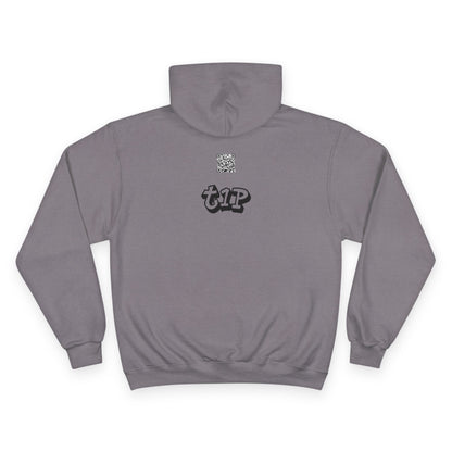 Retro-Inspired Champion Hoodie, Cozy Streetwear, Perfect Gift for Music Lovers, Unisex Casual Wear, Vintage Style Sweatshirt