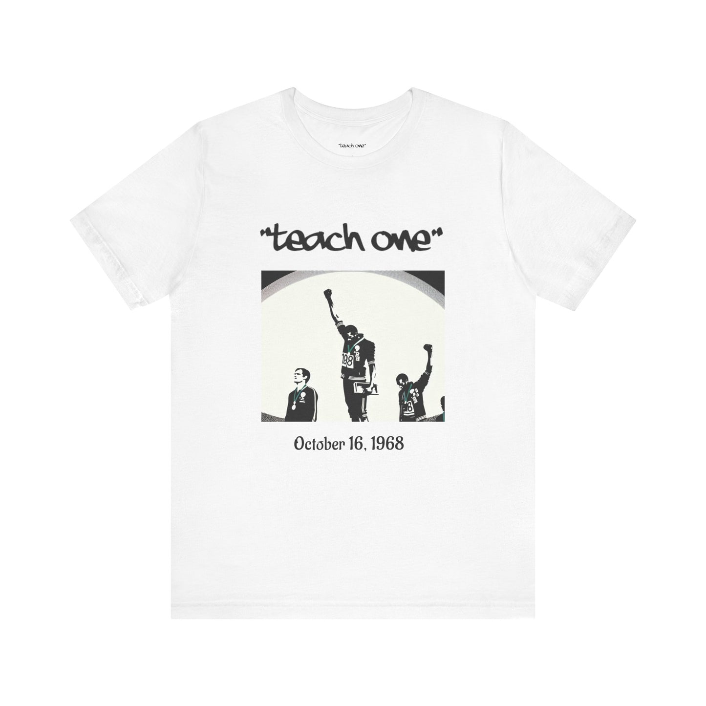 Empowerment Graphic Tee, Unisex Jersey Short Sleeve Shirt, Motivational T-Shirt, Gifts for Activists, Teach One Tee, Retro Style Shirt