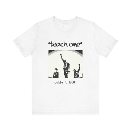 Empowerment Graphic Tee, Unisex Jersey Short Sleeve Shirt, Motivational T-Shirt, Gifts for Activists, Teach One Tee, Retro Style Shirt