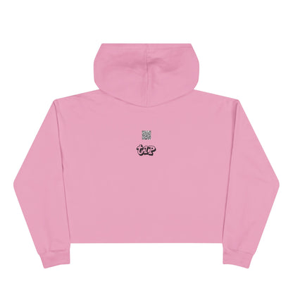 Urban Chic Crop Hoodie with Graphic Print, Trendy Streetwear, Gift for Youth, Casual Style, Comfortable Fashion