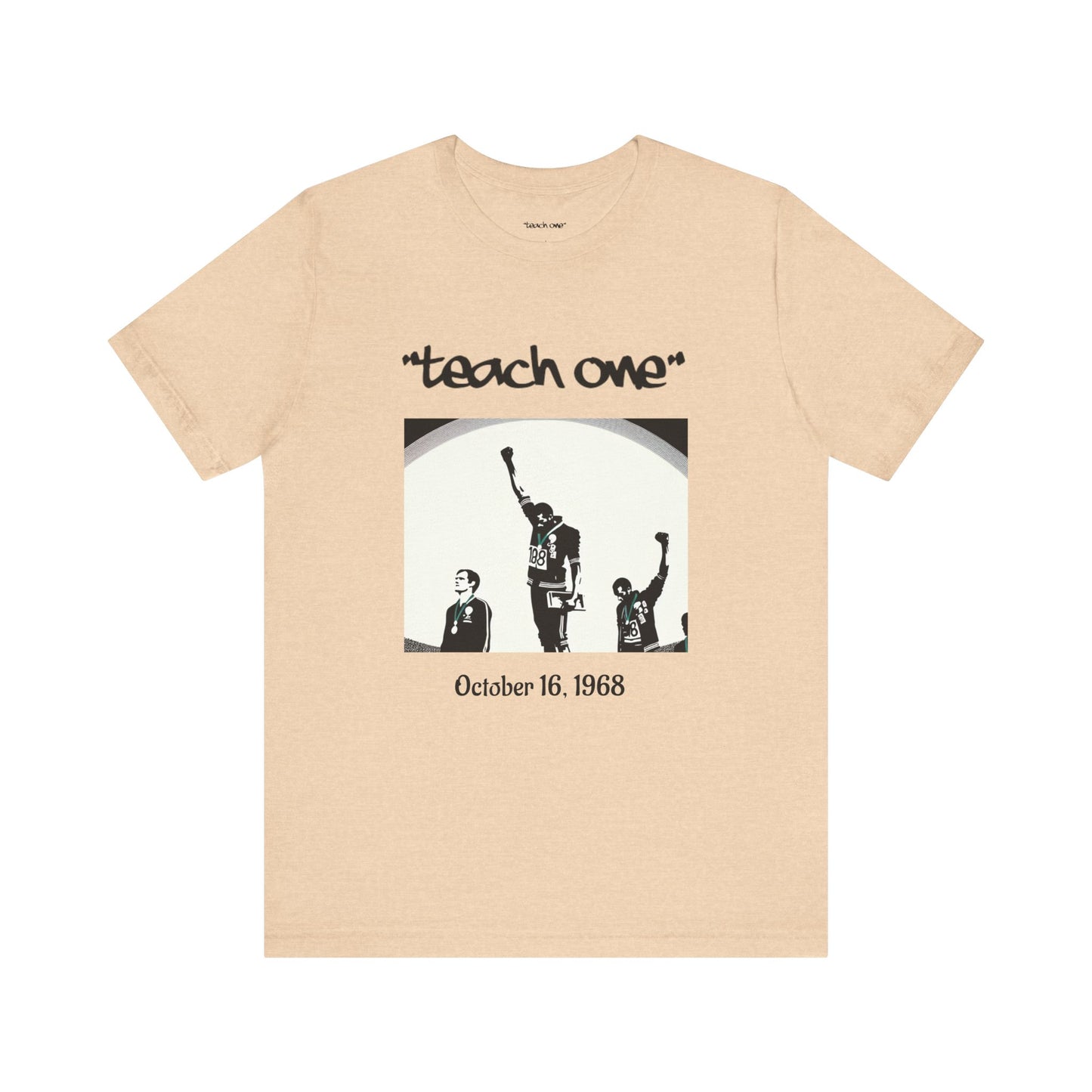 Empowerment Graphic Tee, Unisex Jersey Short Sleeve Shirt, Motivational T-Shirt, Gifts for Activists, Teach One Tee, Retro Style Shirt