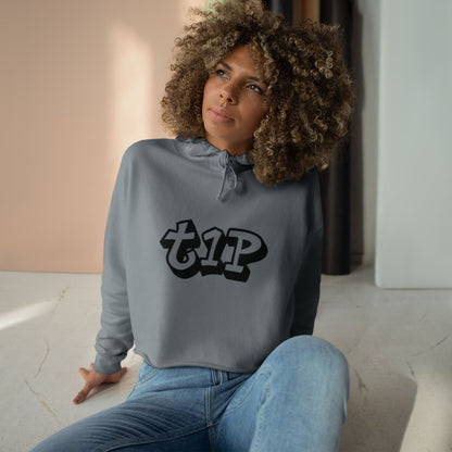 Urban Chic Crop Hoodie with Graphic Print, Trendy Streetwear, Gift for Youth, Casual Style, Comfortable Fashion